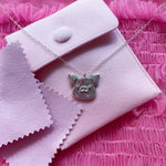 Load image into Gallery viewer, Fine Silver Pig Necklace (Medium)

