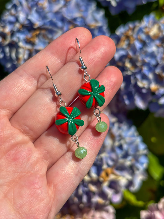 Tomato Earrings