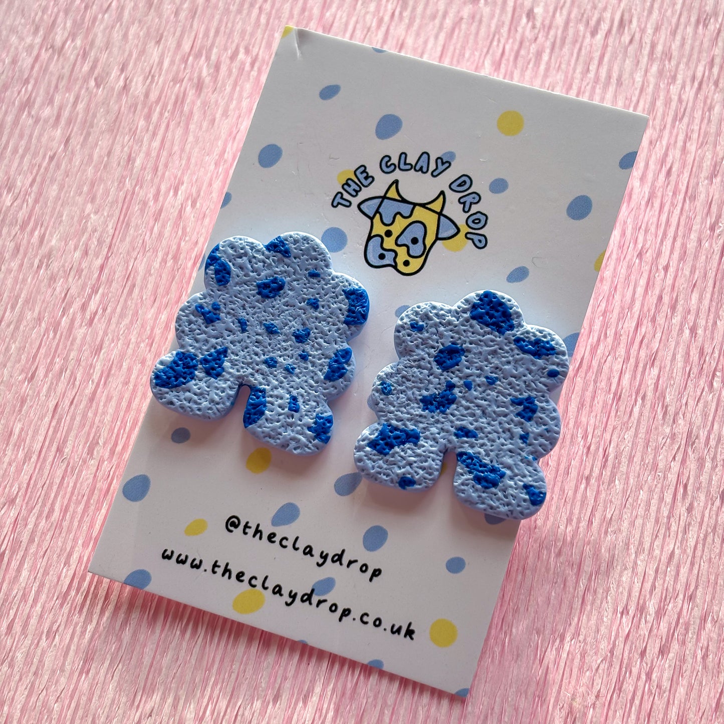 Regular Puffy Arch Studs - Blue & Cobalt