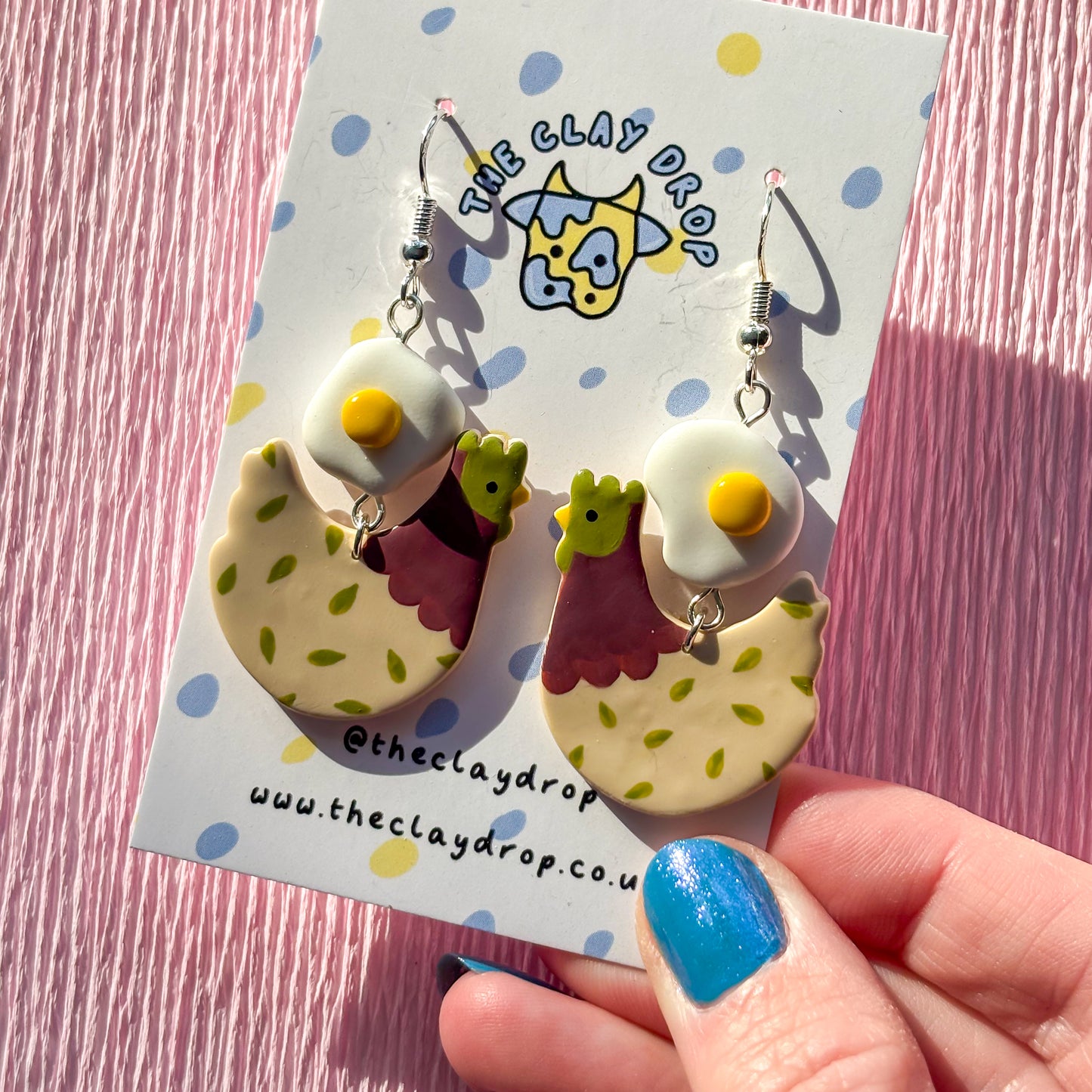 Fried Egg Chickens - Tan, Avocado & Umber