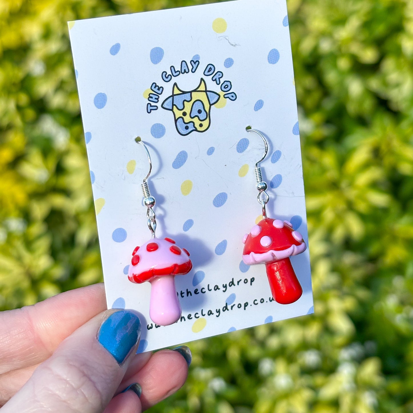 Mushrooms - Pink & Red