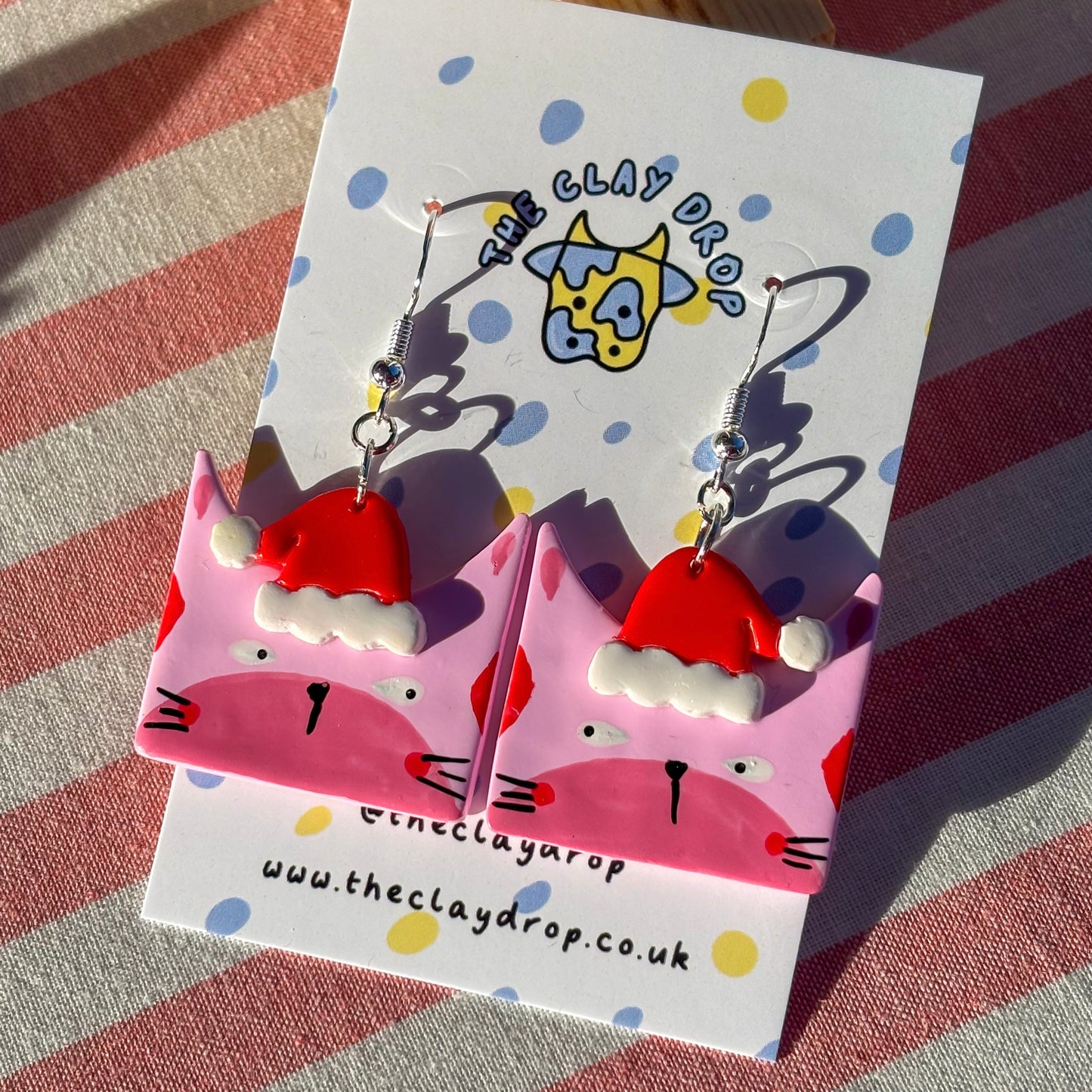 Christmas Cats - Pink