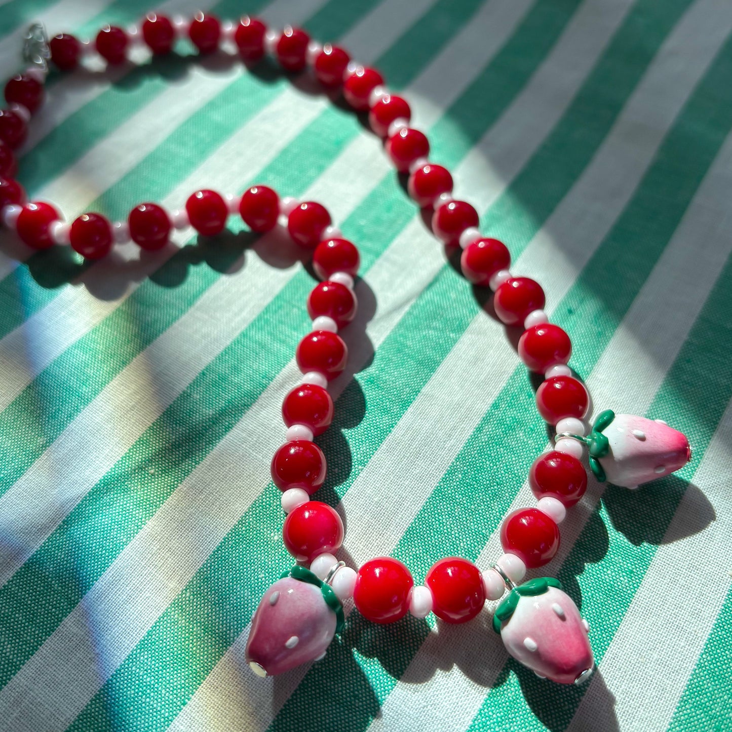 Strawberry Trio Necklace