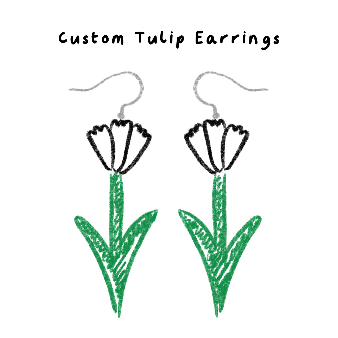 Custom Tulip Earrings
