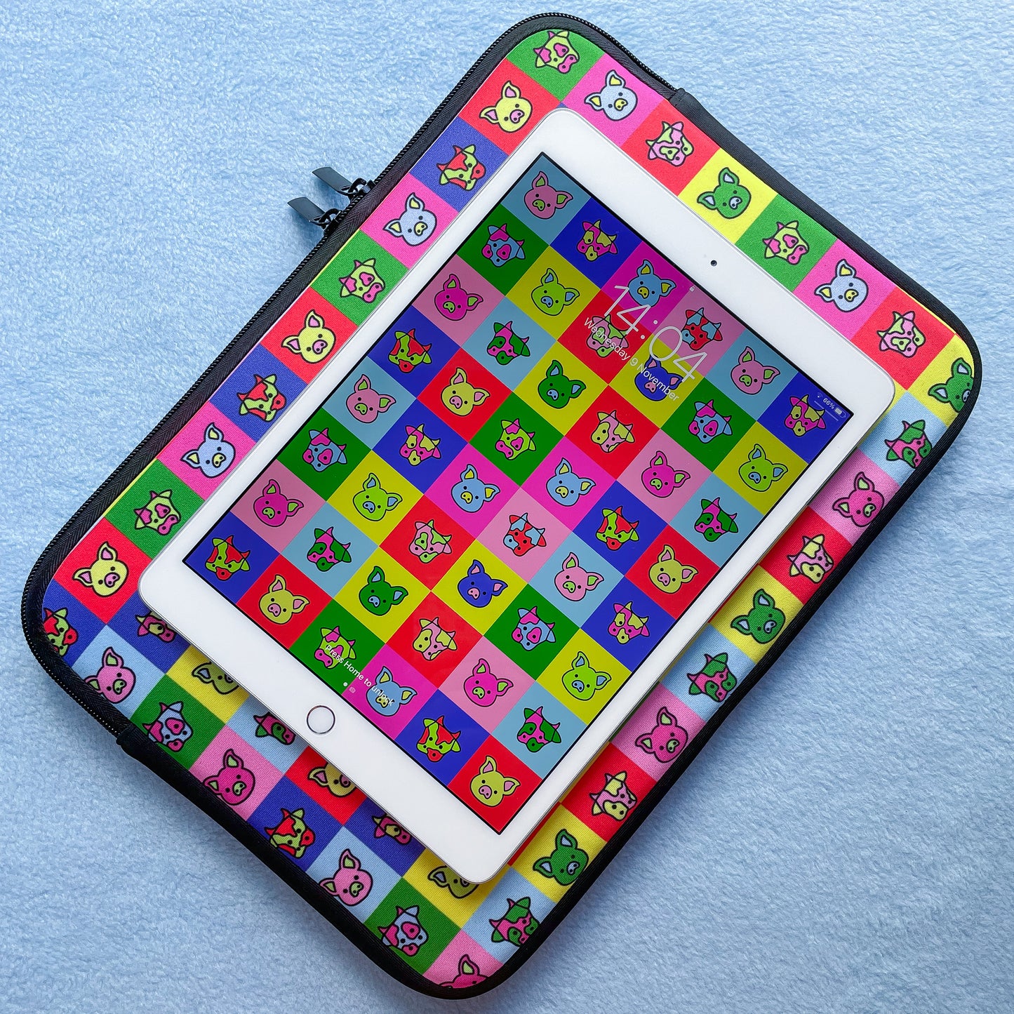 Device Sleeve - Rainbow Print *MADE-TO-ORDER*