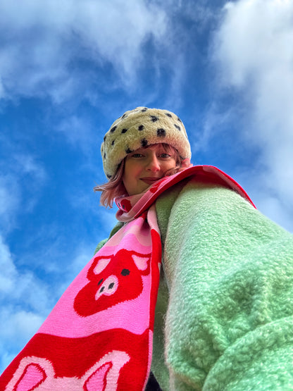Farmyard Flip Illustrated Scarf