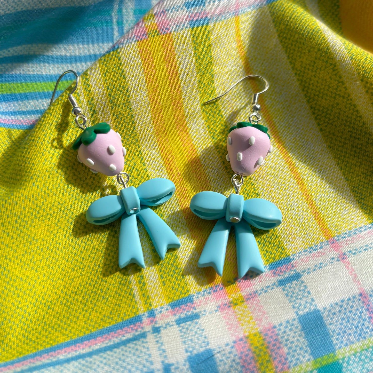 Strawberry Ribbon Earrings