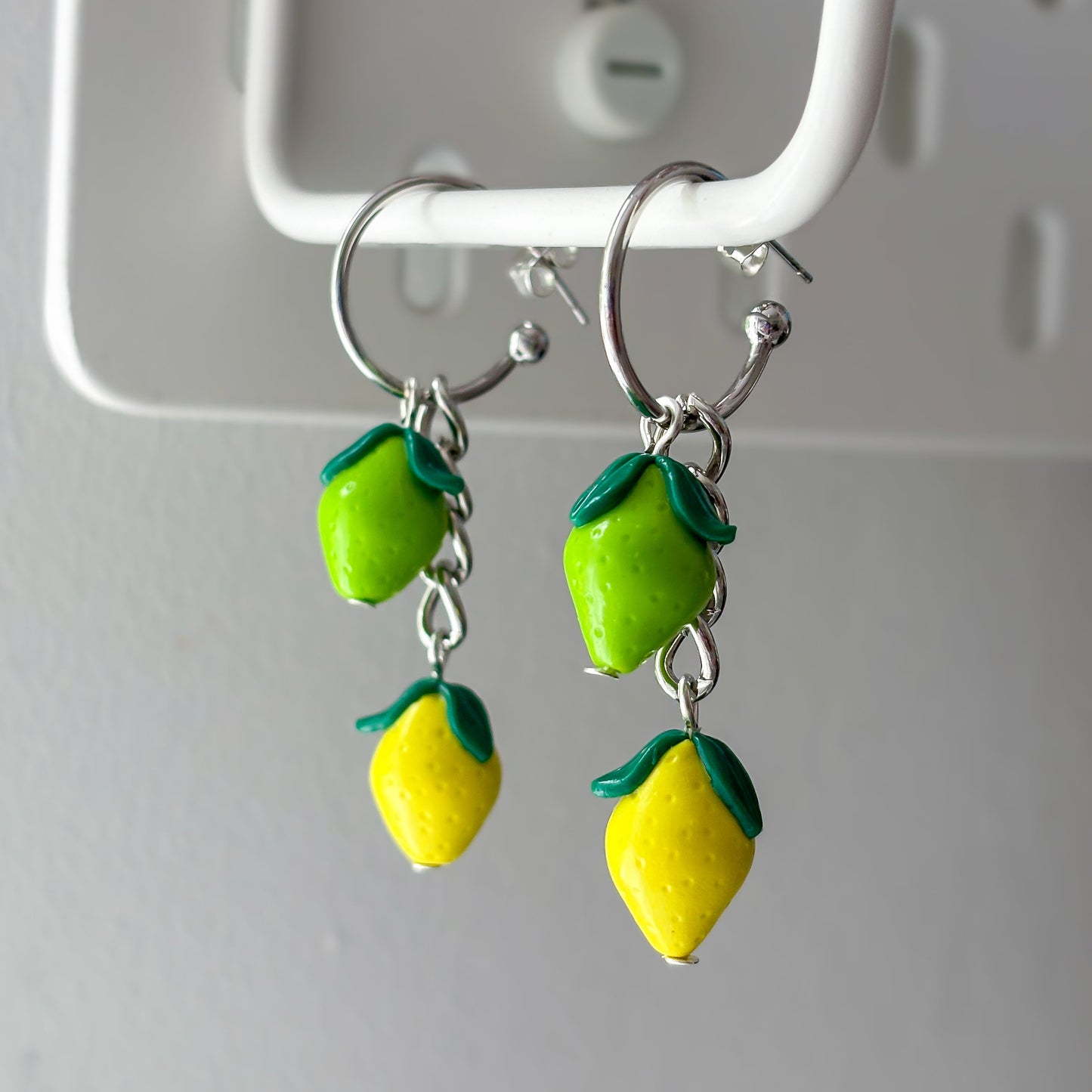 Lemon + Lime Hoop Earrings