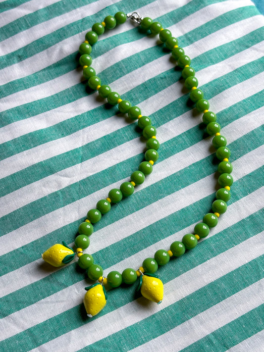 Lemon Trio Necklace