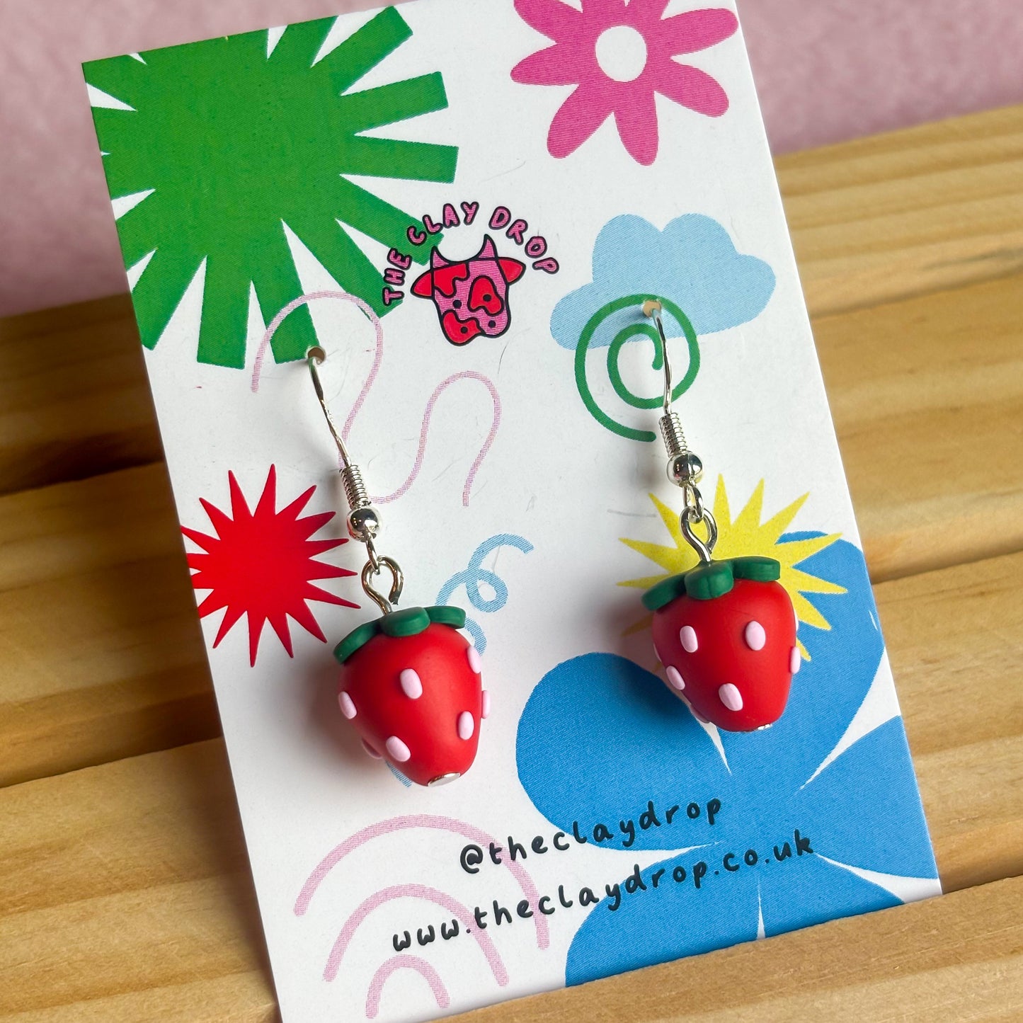 Red Strawberry Earrings