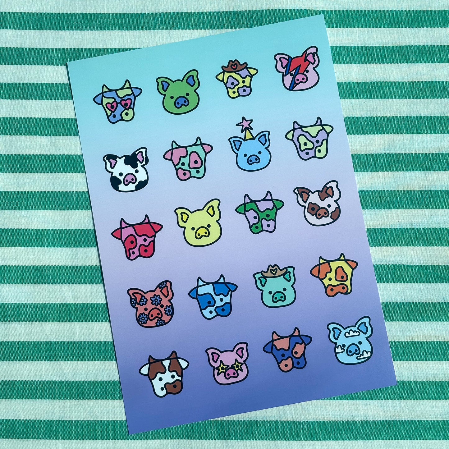 Party Pals A5 Print