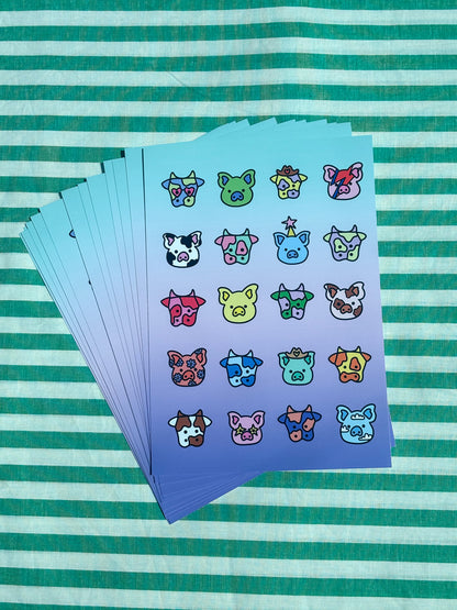 Party Pals A5 Print