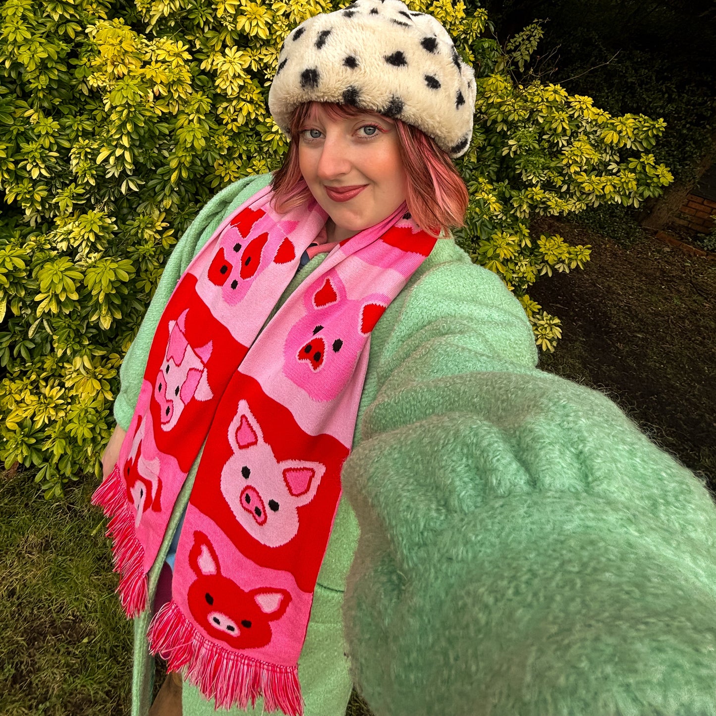 Farmyard Flip Illustrated Scarf - PREORDER