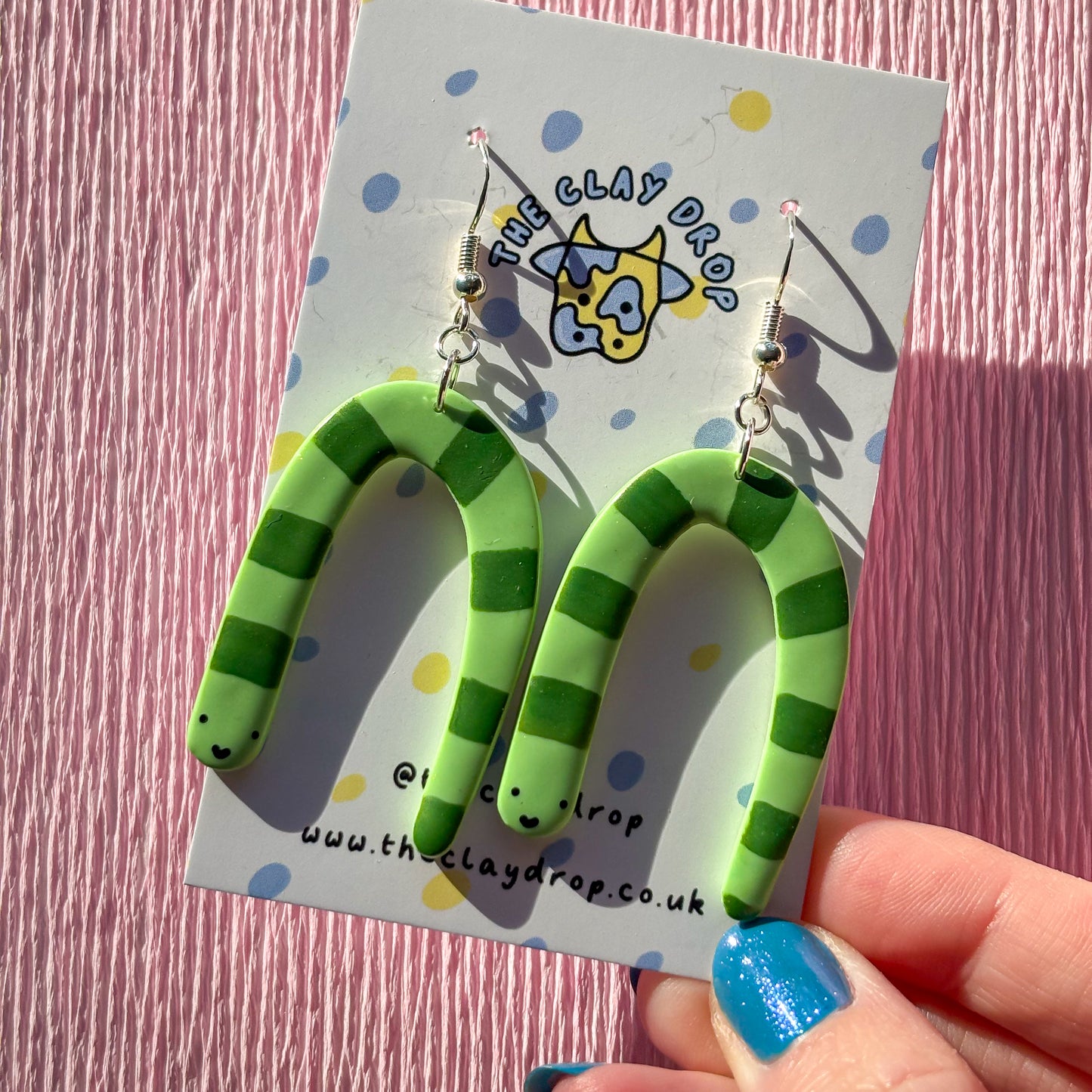 Snakey Worms - Grass & Metallic Green