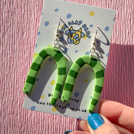 Snakey Worms - Grass & Metallic Green