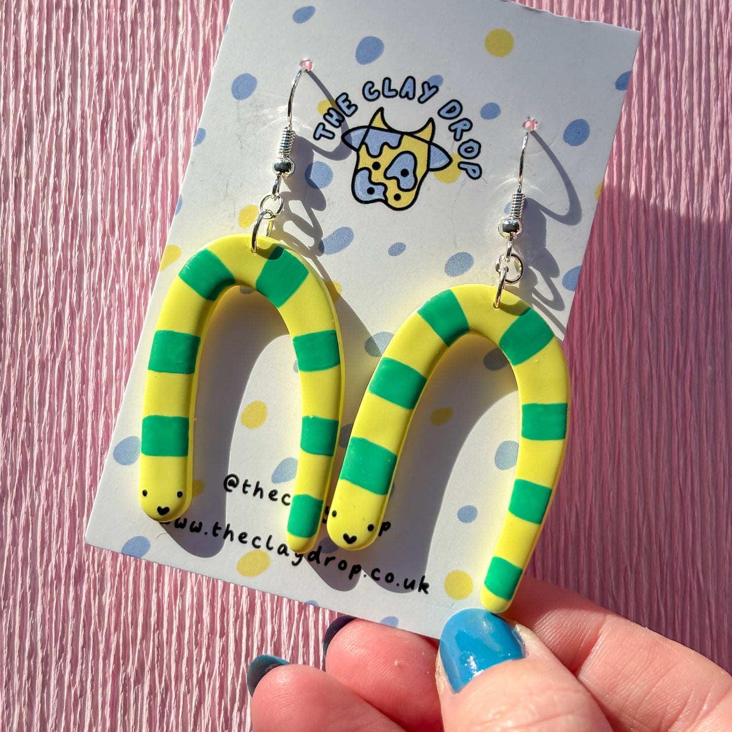 Snakey Worms - Yellow & Grass Green