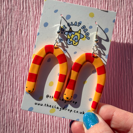 Snakey Worms - Marmalade & Red