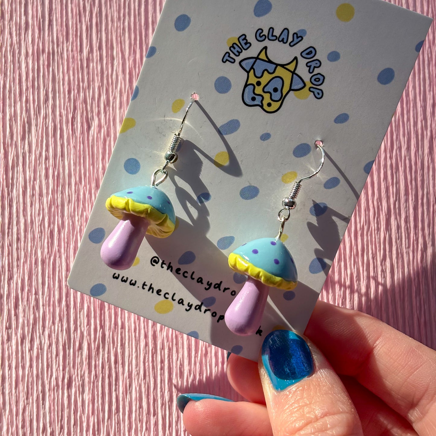 Mushrooms - Blue, Yellow & Lavender