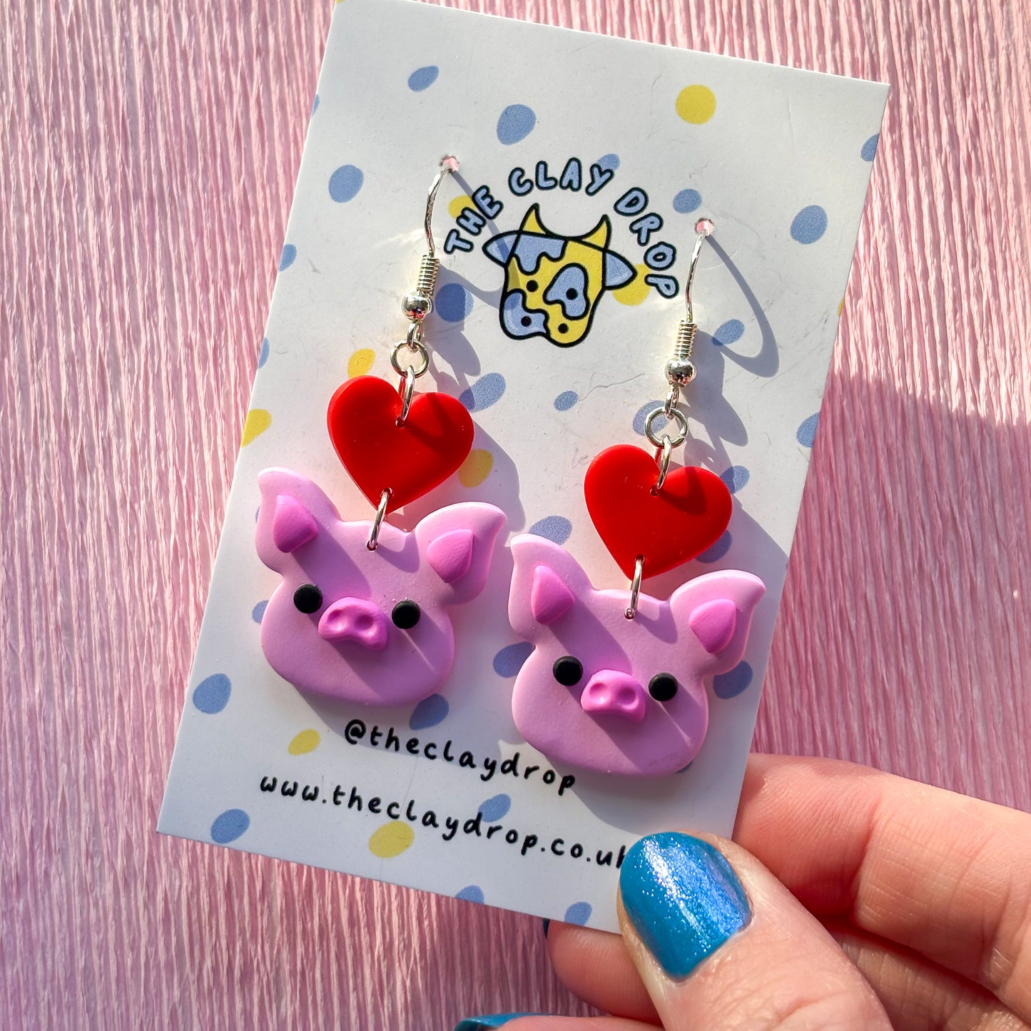 Mini Love Heart Pigs