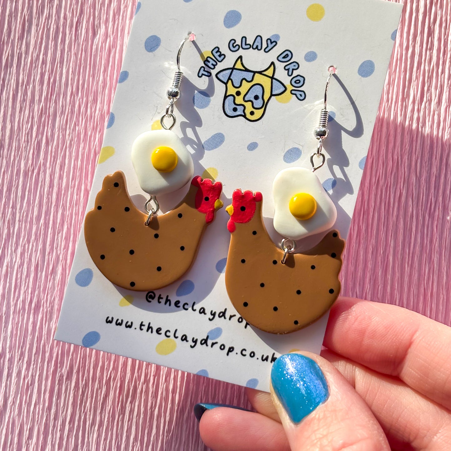 Fried Egg Chickens - Brown & Red