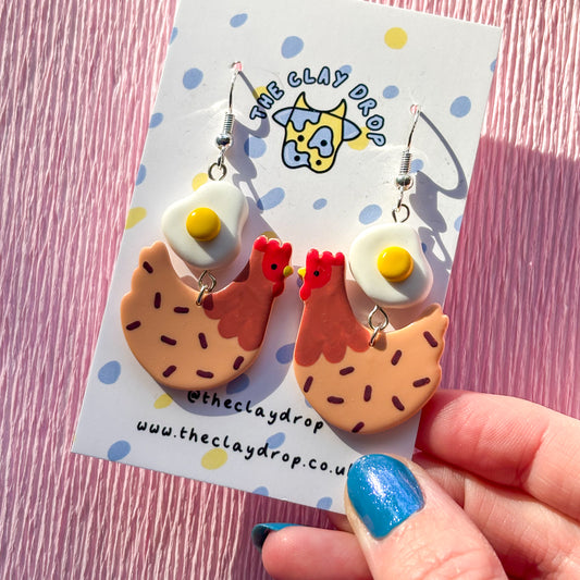 Fried Egg Chickens - Amber & Bronze