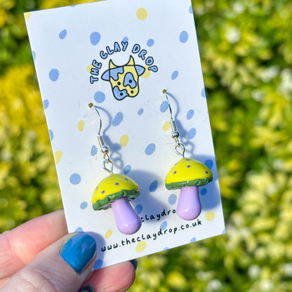 Mushrooms - Zinc Yellow, Avocado & Lavender