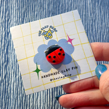 Ladybird Pin - Red