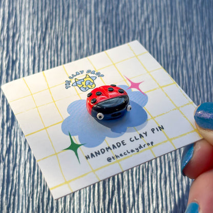 Ladybird Pin - Red