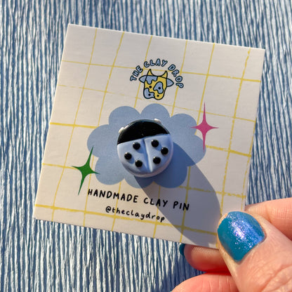 Ladybird Pin - Blue