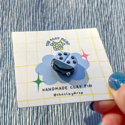 Ladybird Pin - Blue