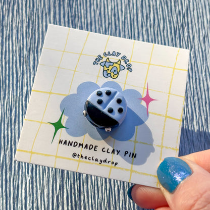 Ladybird Pin - Blue