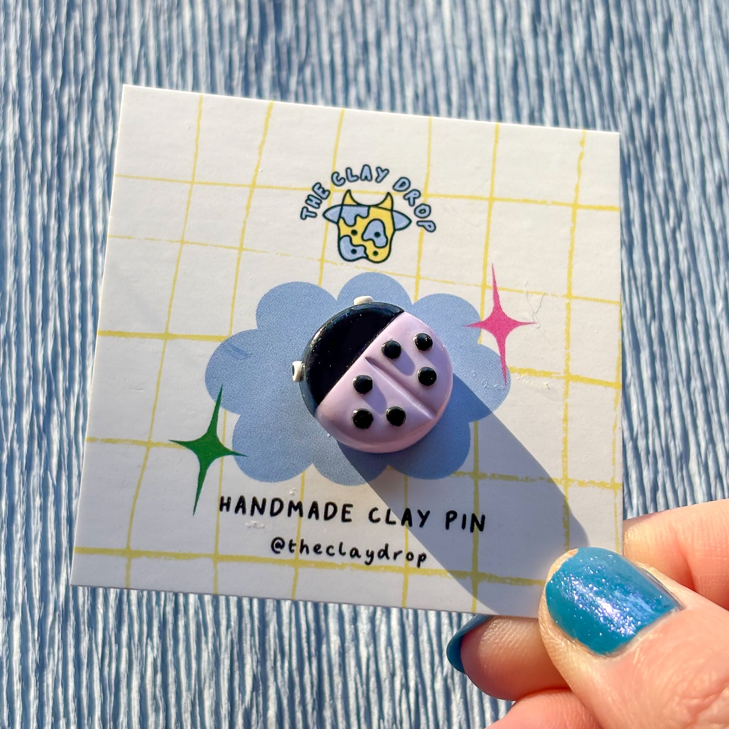 Ladybird Pin - Lilac
