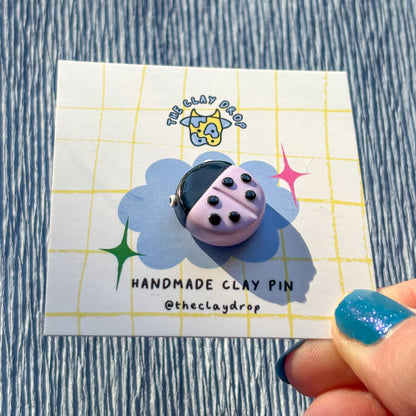 Ladybird Pin - Lilac