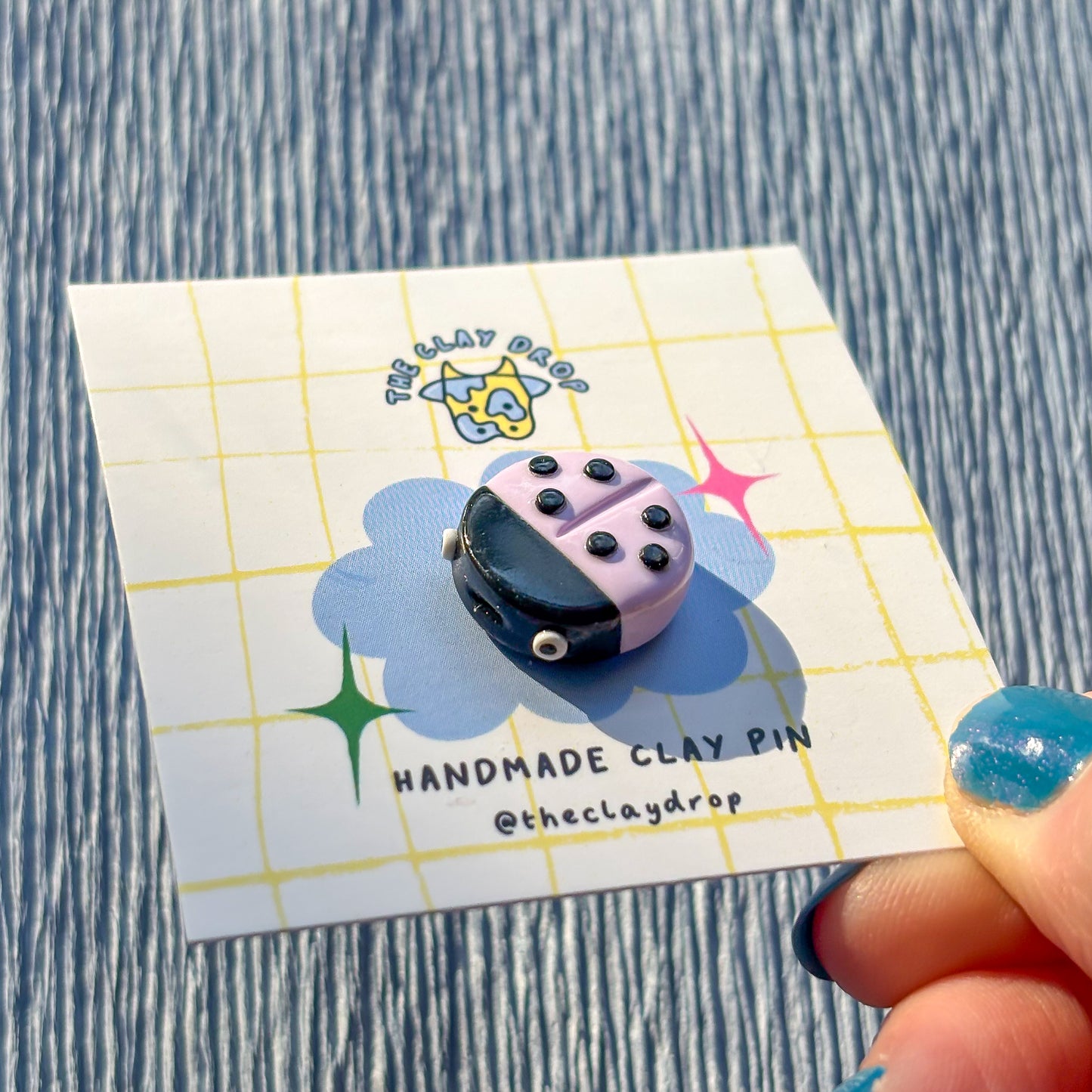 Ladybird Pin - Lilac