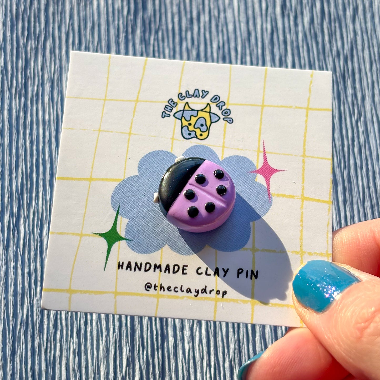 Ladybird Pin - Purple