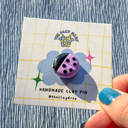 Ladybird Pin - Purple