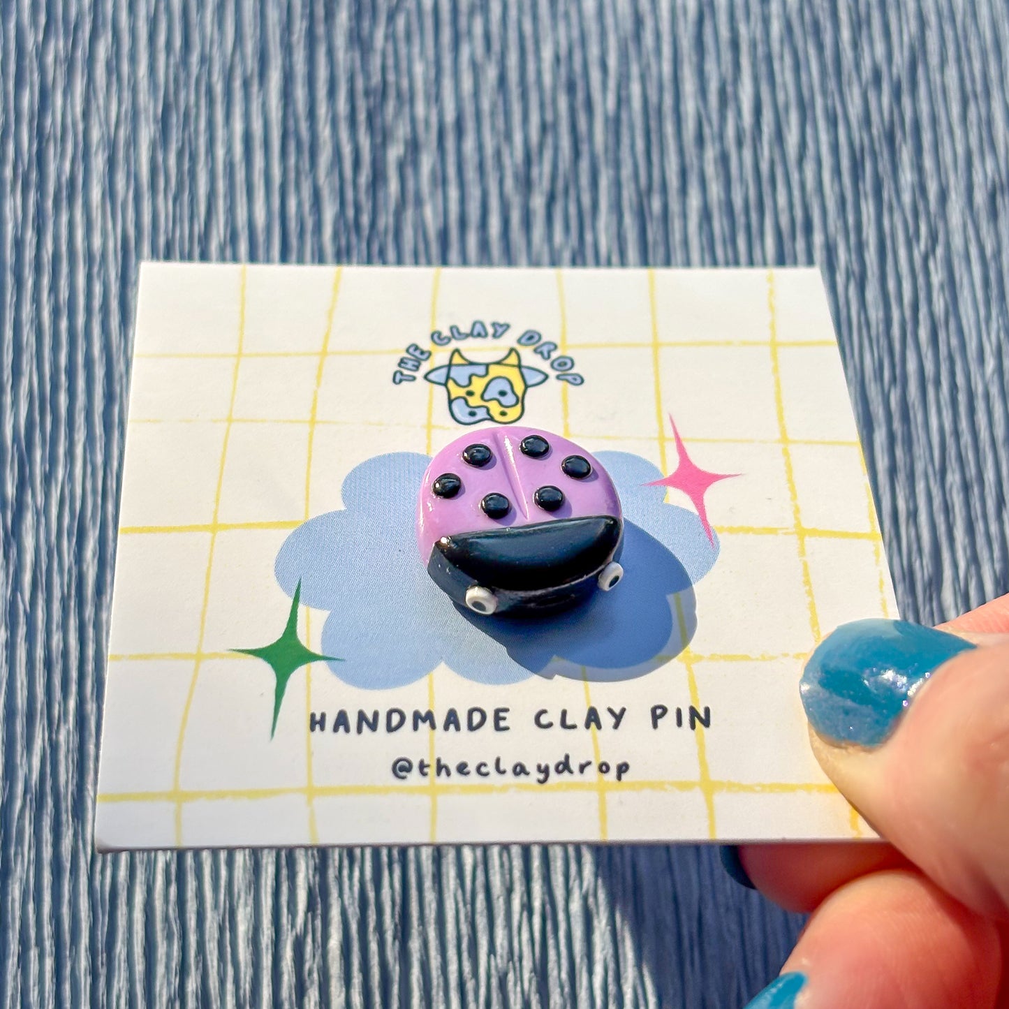 Ladybird Pin - Purple