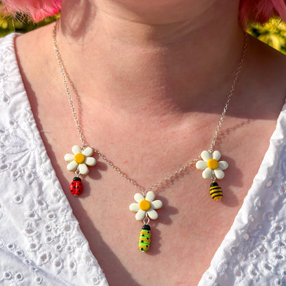 Bugs & Daisy Chain Necklace