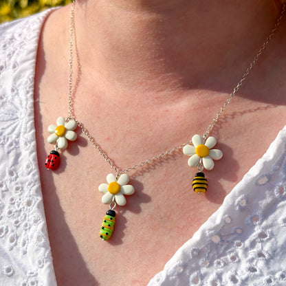 Bugs & Daisy Chain Necklace