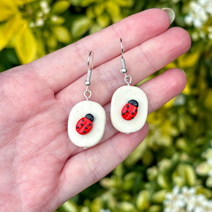 Ladybird Tile Earrings