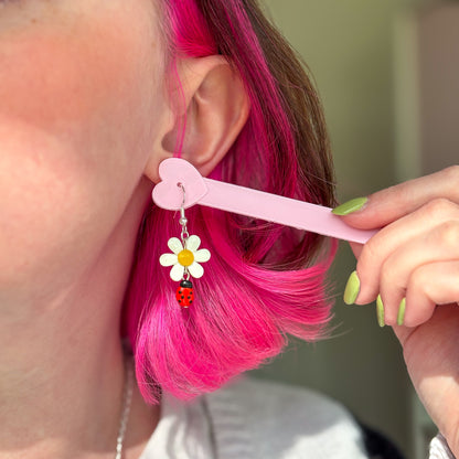 Ladybird & Daisy Earring (SINGLE EARRING)