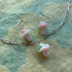 Load image into Gallery viewer, Mottled Mushrooms - Earrings and Necklace Combo
