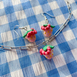 Load image into Gallery viewer, Strawberry Worms - Earrings Only
