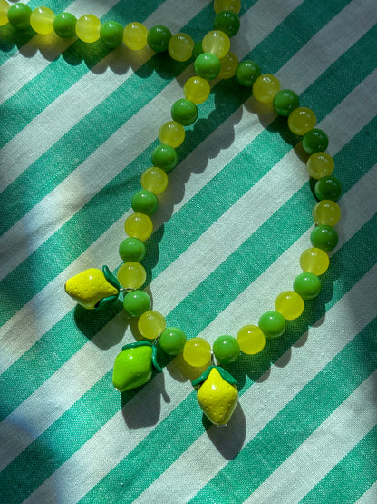 Lemon + Lime Trio Necklace