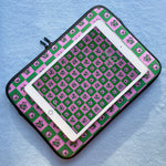 Load image into Gallery viewer, Device Sleeve - Pink &amp; Green Check Print *MADE-TO-ORDER*

