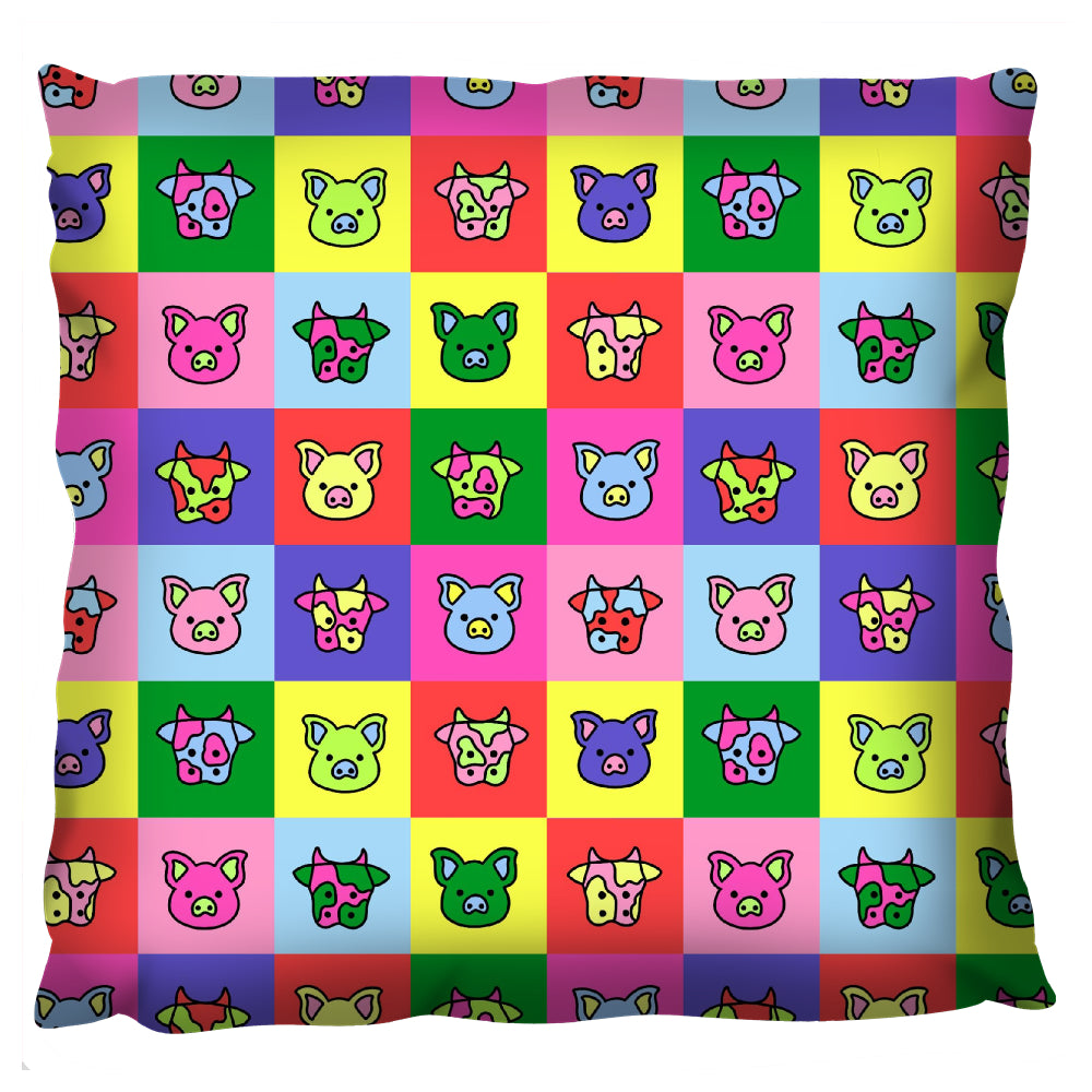 Cow/Pig Cushion: Choose Your Print *MADE-TO-ORDER*