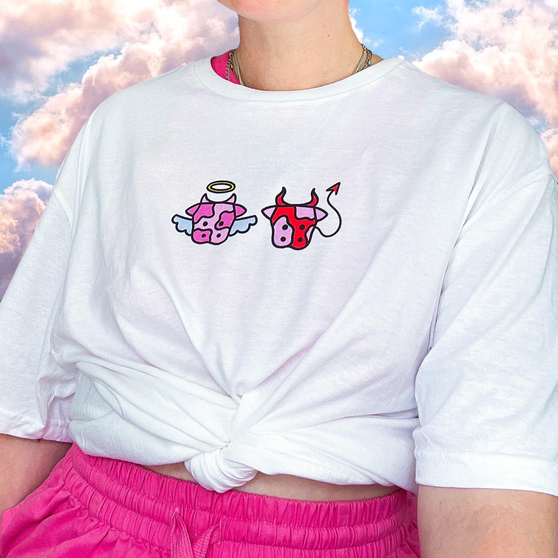 Angel & Devil Cow Unisex Tee *MADE-TO-ORDER*