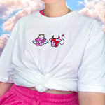 Load image into Gallery viewer, Angel &amp; Devil Cow Unisex Tee *MADE-TO-ORDER*
