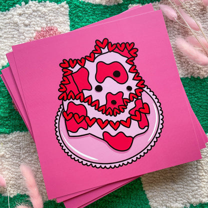 Cow Cake Print