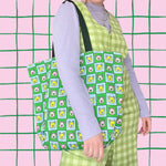 Load image into Gallery viewer, Grid Pigs Full Print Tote Bag *MADE-TO-ORDER*
